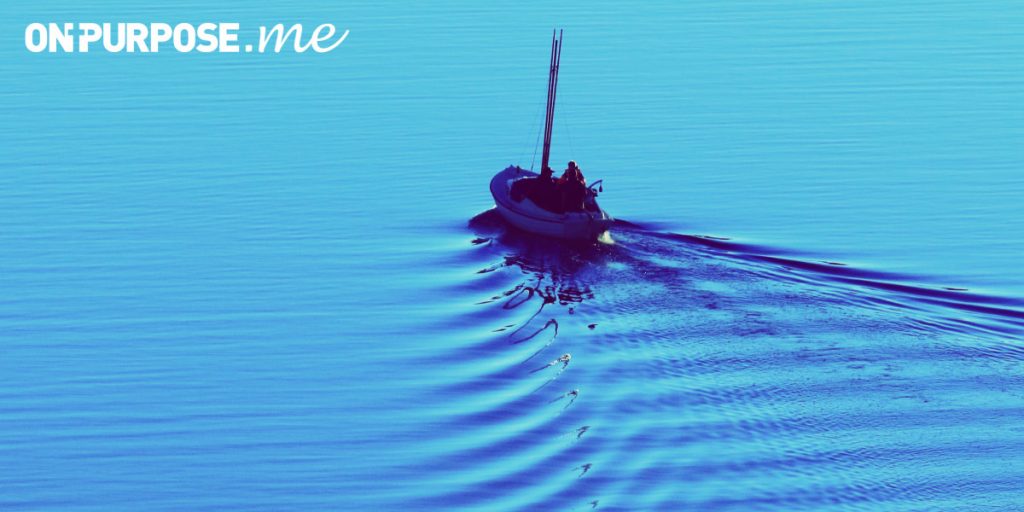 ONPURPOSE.me logo with boat